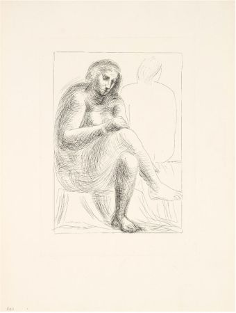 Гравюра Picasso - Au bain (Suite Vollard 3)