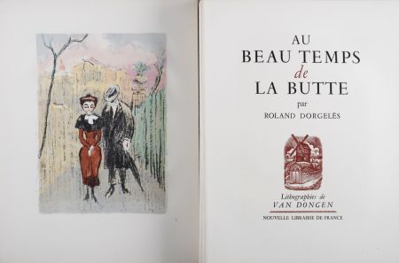 Иллюстрированная Книга Van Dongen - Au Beau Temps de la Butte, 1949 - Complete book