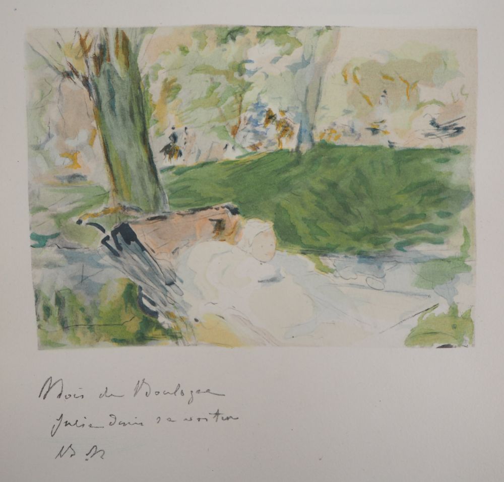 Литография Morisot - Au Bois de Boulogne