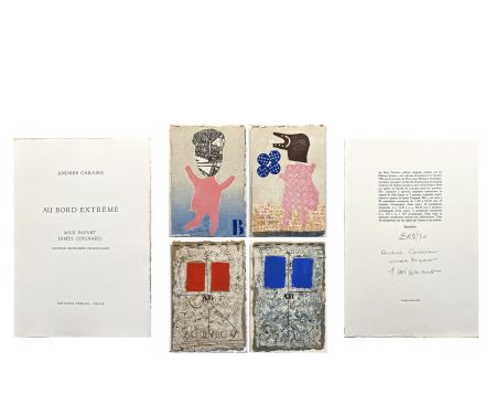 Иллюстрированная Книга Papart - AU BORD EXTRÊME. Quatre gravures signées de Max Papart et James Coignard (1983)