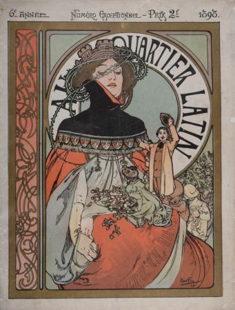 Литография Mucha - Au Quartier Latin, Numéro spécial