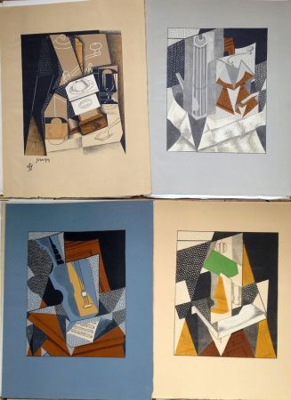 Литография Gris  - AU SOLEIL DU PLAFOND. SUITE DES 11 LITHOGRAPHIES COULEURS (1955)