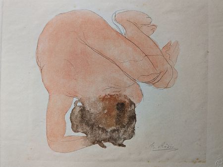 Литография Rodin - Auguste RODIN - Nude, 1920 - Twelve Watercolours of Auguste Rodin, 1920