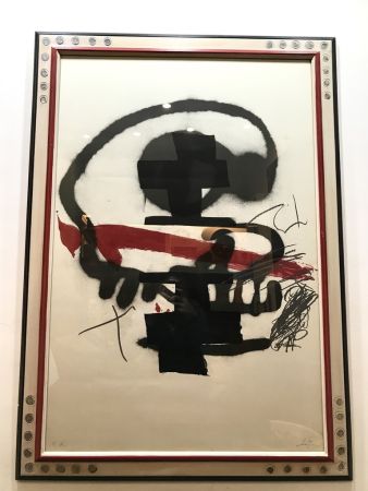 Литография Tàpies - Ausstellung Tàpies - Milano