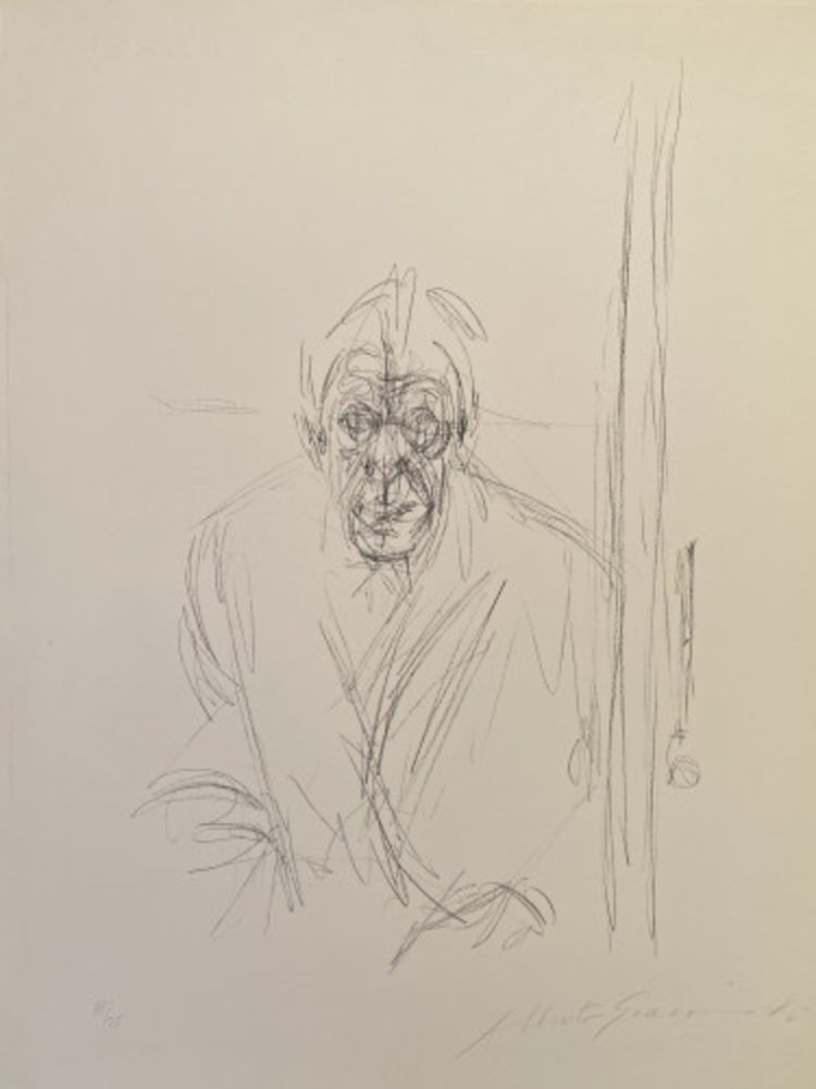 Литография Giacometti - Autoportrait