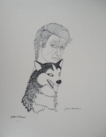 Литография Marais  - Autoportrait au Husky