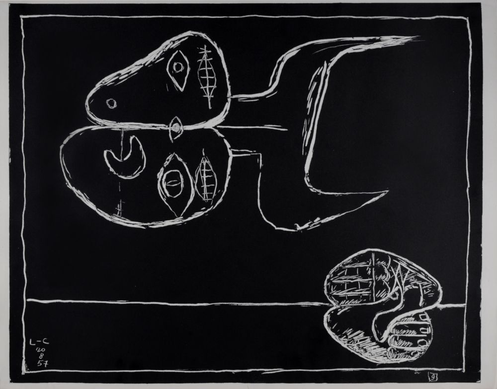 Литография Le Corbusier - Autrement que sur Terre, 1957