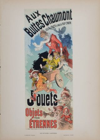 Литография Cheret - Aux Buttes Chaumont, 1896