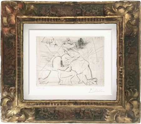 Гравюра Picasso - Aux quatre coins de la pièce