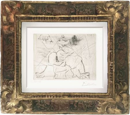 Гравюра Picasso - Aux quatre coins de la pièce, from Hommage à Roger Lacourière