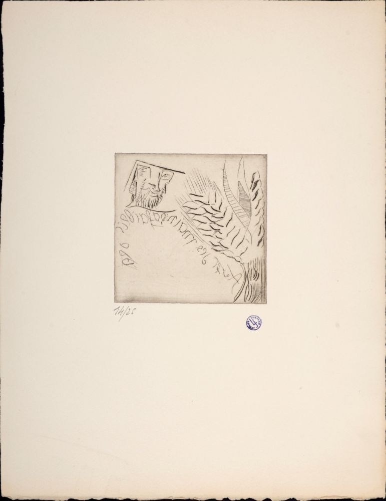 Офорт Survage - Avec des mains à faiblir, c. 1930s