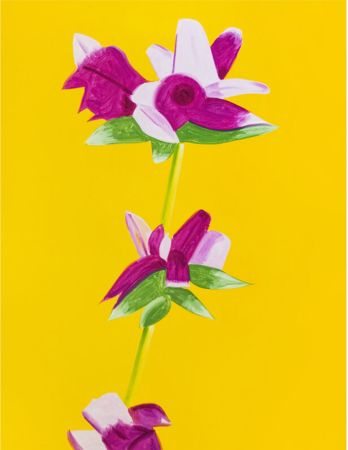 Сериграфия Katz - Azaleas on Yellow from The Flowers Portfolio