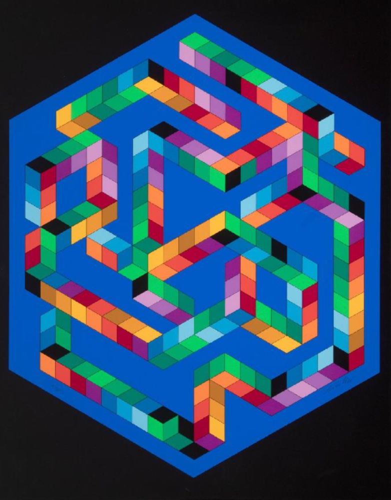 Сериграфия Vasarely - Babel 3