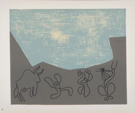 Линогравюра Picasso (After) - Bacchanale, 1962