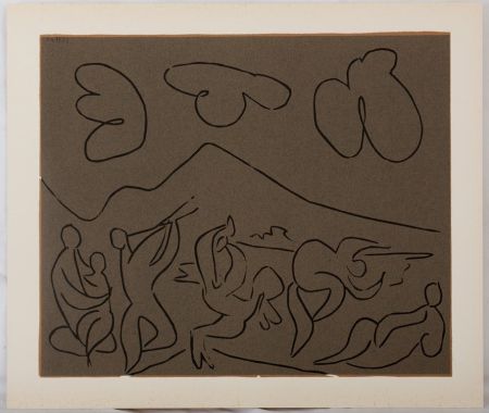 Линогравюра Picasso - Bacchanale : la danse des faunes