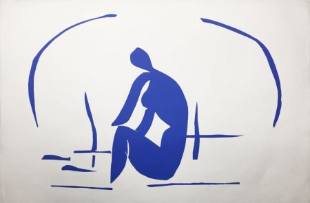 Литография Matisse - BAIGNEUSE DANS LES ROSEAUX. Lithographie pour VERVE. Non pliée (1952/1958)