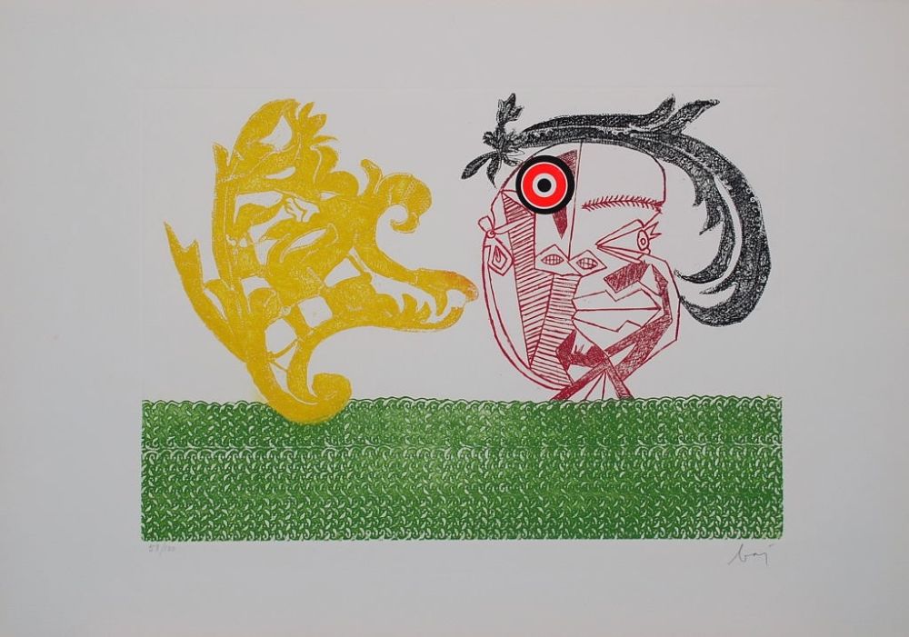 Гравюра Baj - Baj chez Picasso 2