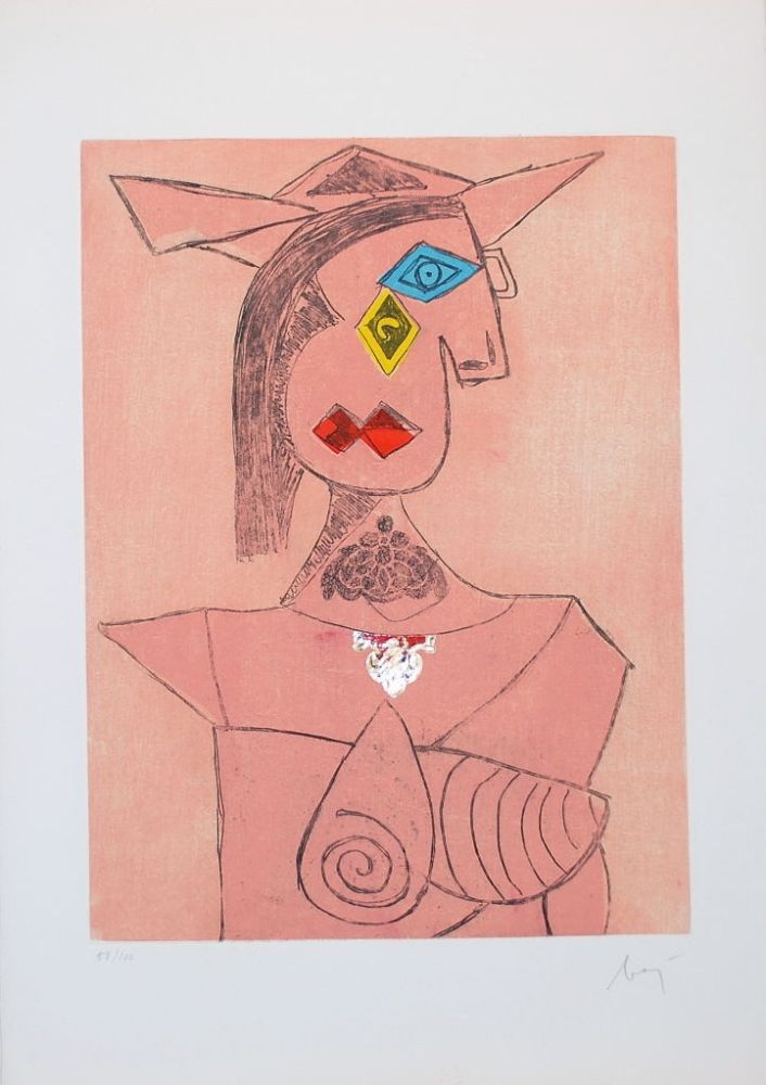 Гравюра Baj - Baj chez Picasso 8