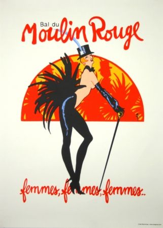 Сериграфия Gruau - Bal du Moulin Rouge 