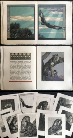 Иллюстрированная Книга Jouve - Balzac. UNE PASSION DANS LE DÉSERT. Illustrations de Paul Jouve gravées en couleurs (1949)