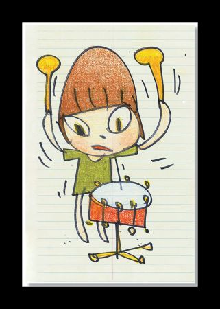 Литография Nara - Banging The Drum