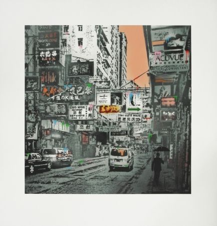 Сериграфия Walker - Basking in the glory - Hong Kong Street Scene #1