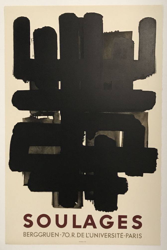 Литография Soulages - Berggruen (Lithograph No. 3)