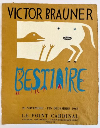 Трафарет Brauner - BESTIAIRE. Affiche.