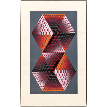 Сериграфия Vasarely - Bi - tupa