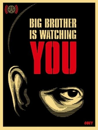 Сериграфия Fairey - Big Brother is Watching You