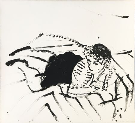 Литография Hockney - Big Celia Print #2