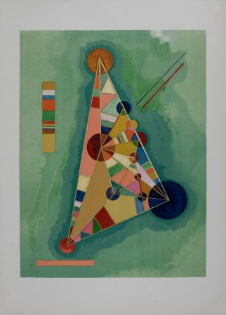 Литография Kandinsky (After) - Bigarrure dans le triangle, 1965