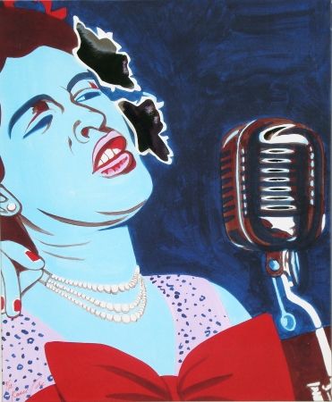 Сериграфия Rancillac - Billie Holiday