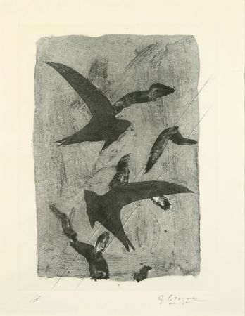 Офорт И Аквитанта Braque - Birds in Flight