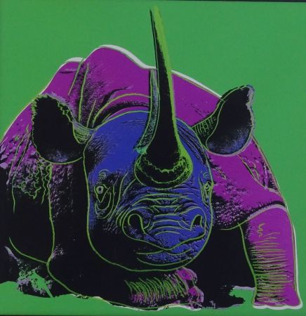Сериграфия Warhol - Black rhinoceros