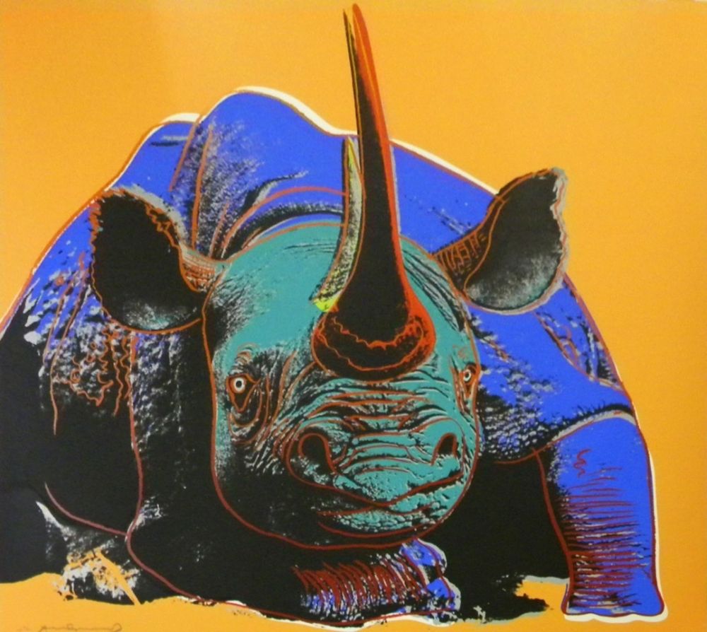 Сериграфия Warhol - Black Rhinoceros (FS II.301)
