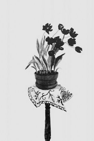 Литография Hockney - Black Tulips