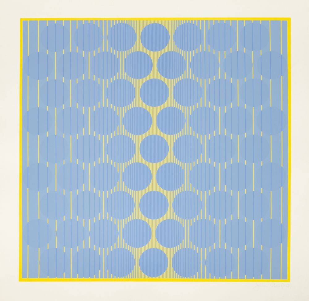 Сериграфия Stanczak - Blue Circles, from Eight Variants