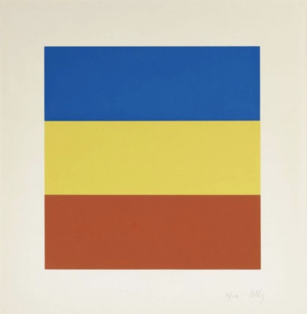 Сериграфия Kelly - Blue, Yellow, Red