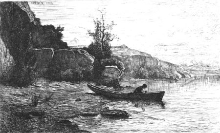 Офорт Appian - Bords du lac du Bourget