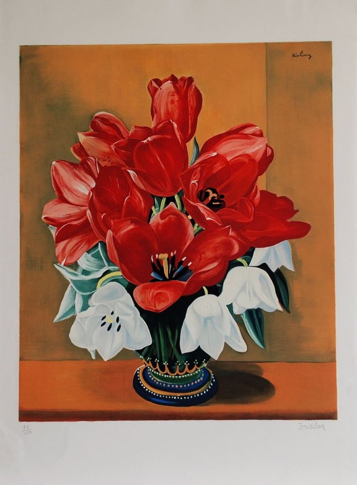 Литография Kisling - Bouquet de Fleurs