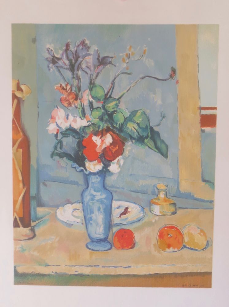 Литография Cezanne - Bouquet de fleurs