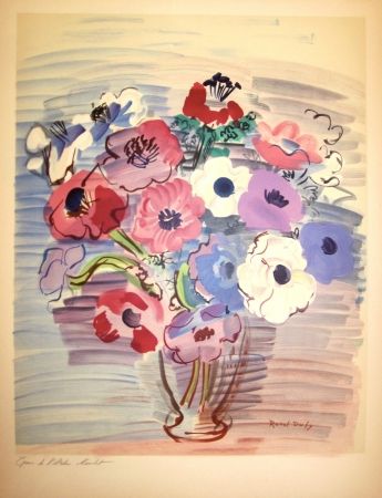 Литография Dufy - Bouquet de fleurs
