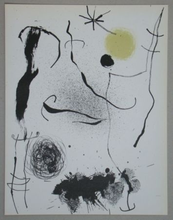 Литография Miró - Bouquet de rêves pour Leila