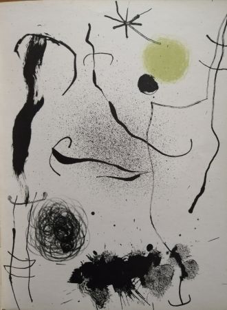 Литография Miró - Bouquet de rêves pour Leila