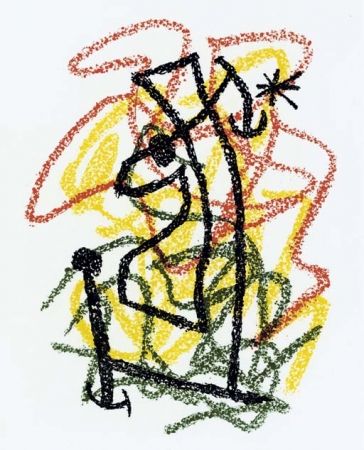 Литография Miró - Bouquet de Rêves pour Neila