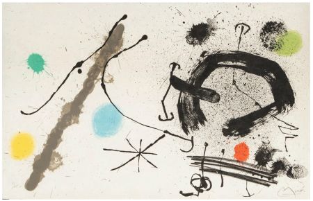 Литография Miró - Bouquet de Rêves pour Neila