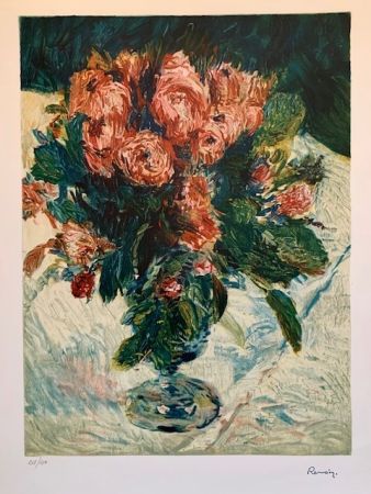Литография Renoir - Bouquet of roses