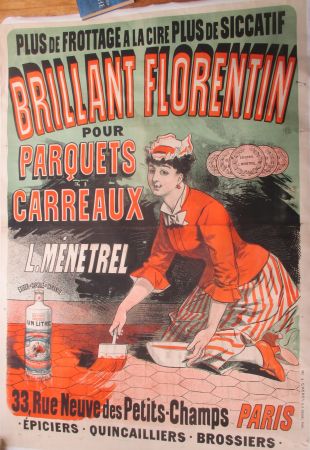 Литография Cheret - Brillant Florentin