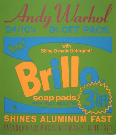 Сериграфия Warhol - Brillo, 1970 - For iconic Pasadena Museum Exhibition